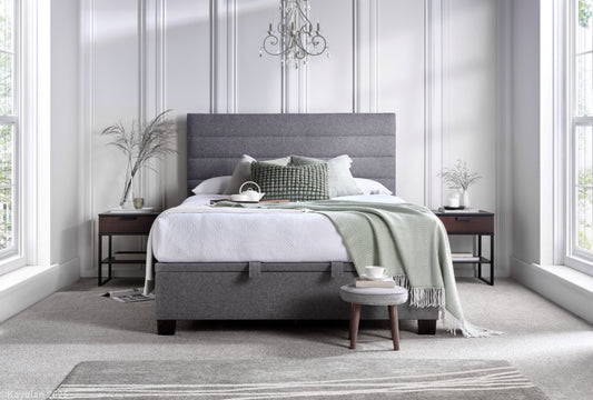 Appleford Ottoman Storage Bed Frame in Marbella Grey