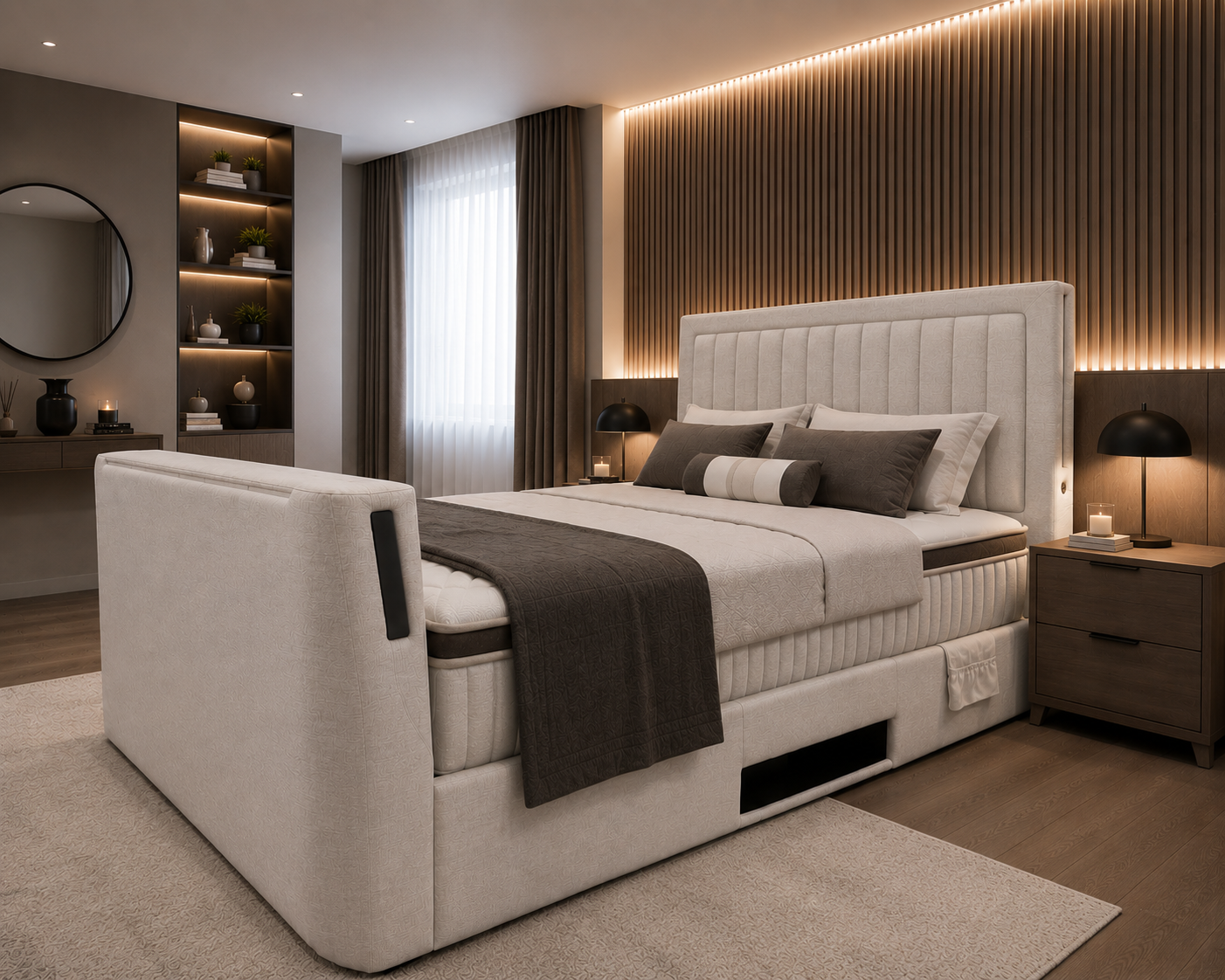 Echo Dolby Atmos & DTS:X 3d Surround Sound Ottoman TV Bed