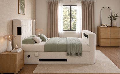 Harlow 5.1 Surround Sound Ottoman TV Bed Frame