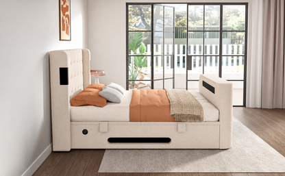 Harlow 5.1 Surround Sound Ottoman TV Bed Frame