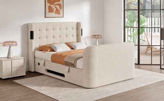 Harlow 5.1 Multi Media Ottoman Storage TV Bed Frame