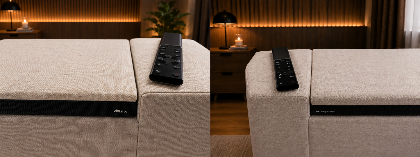 Echo Dolby Atmos & DTS:X 3d Surround Sound Ottoman TV Bed