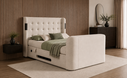 Harlow 5.1 Surround Sound Ottoman TV Bed Frame