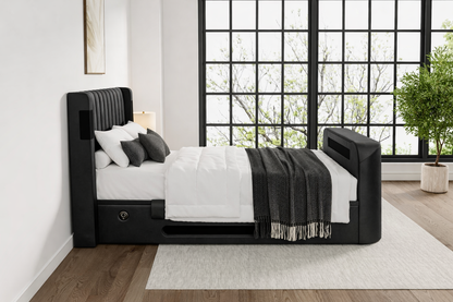 Amber 4.1 Multimedia Ottoman Storage TV Bed Frame (Sample)