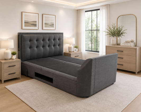 The Adjustable Titan 4.1 TV Bed – Now with a FREE 43” LG Smart TV!