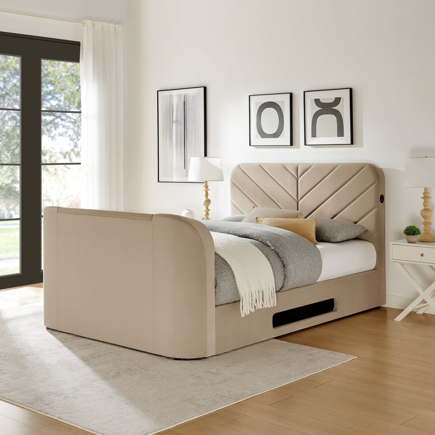 Chevron 2.1 Smart TV Bed Frame