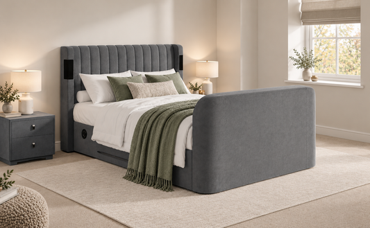 Amber 4.1 Multimedia Ottoman Storage TV Bed Frame