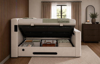Harlow 5.1 Surround Sound Ottoman TV Bed Frame