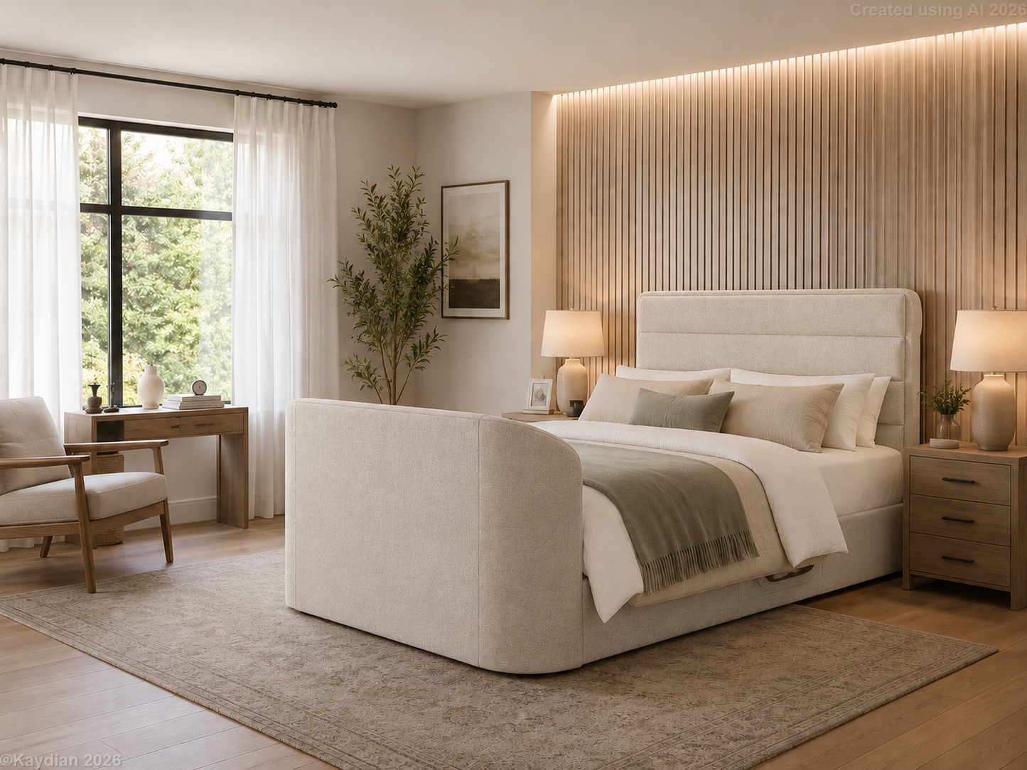 Legend 4.1 Multi Media Slatted TV Bed Frame