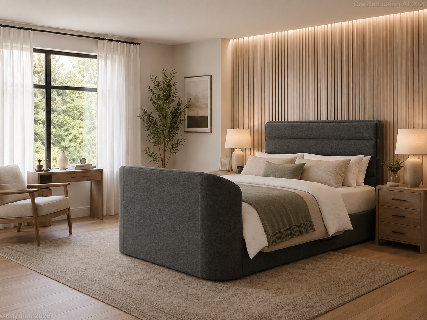 Legend 4.1 Multi Media Slatted TV Bed Frame