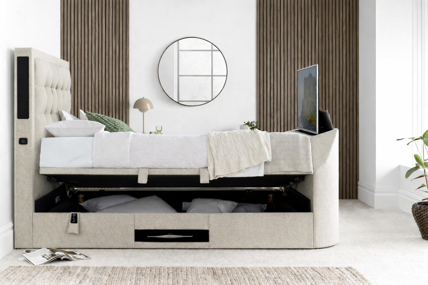 Titan 4.1 Multi Media Ottoman Storage TV Bed Frame