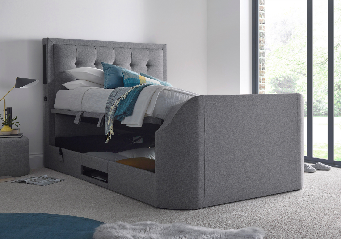 Titan 4.1 Multi Media Ottoman Storage TV Bed Frames