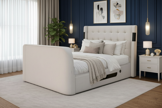 Harlow 5.1 Multi Media Ottoman Storage TV Bed Frame