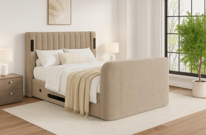 Amber 4.1 Multimedia Ottoman Storage TV Bed Frame