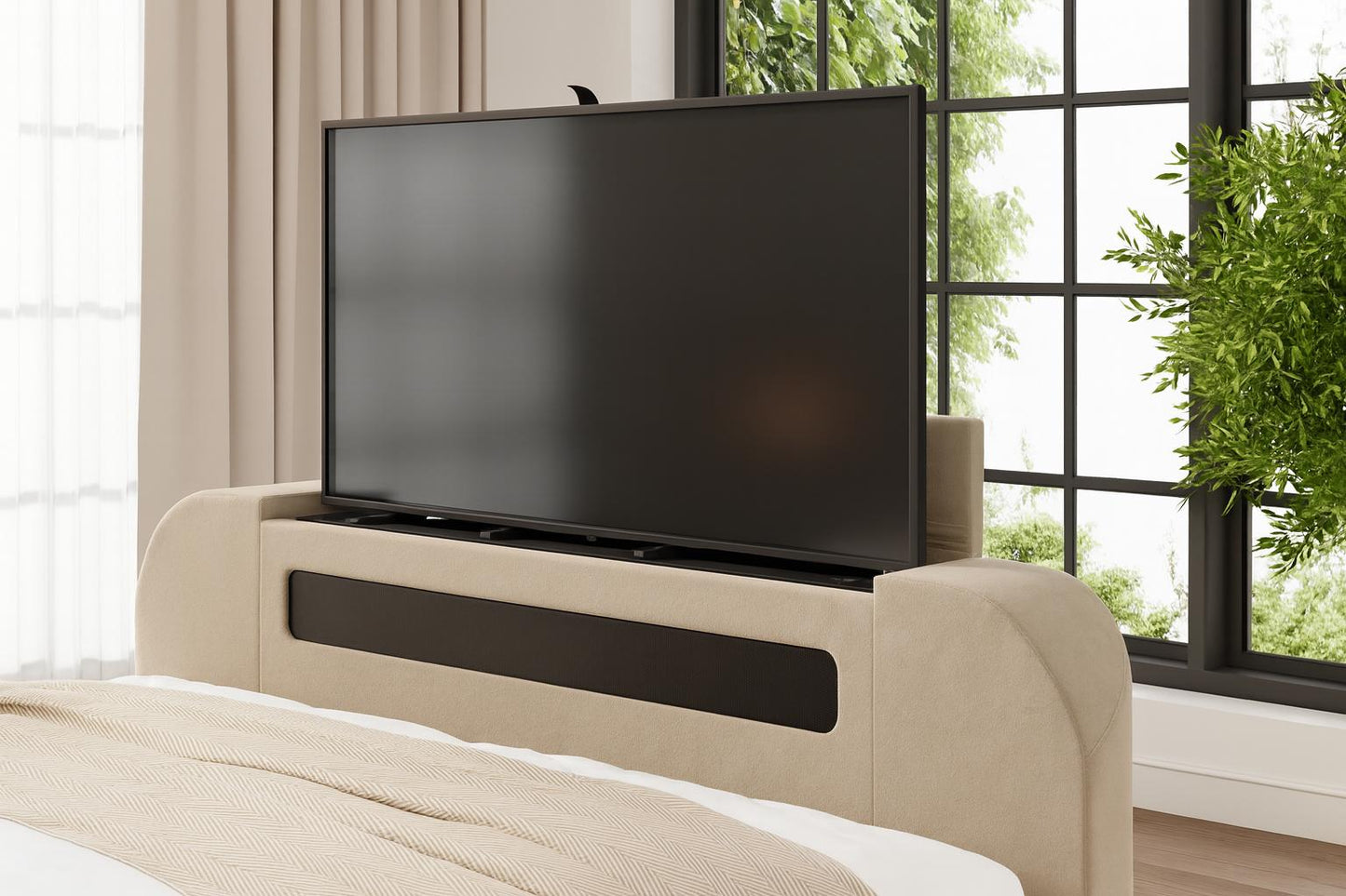 Amber 4.1 Multimedia Ottoman Storage TV Bed Frame