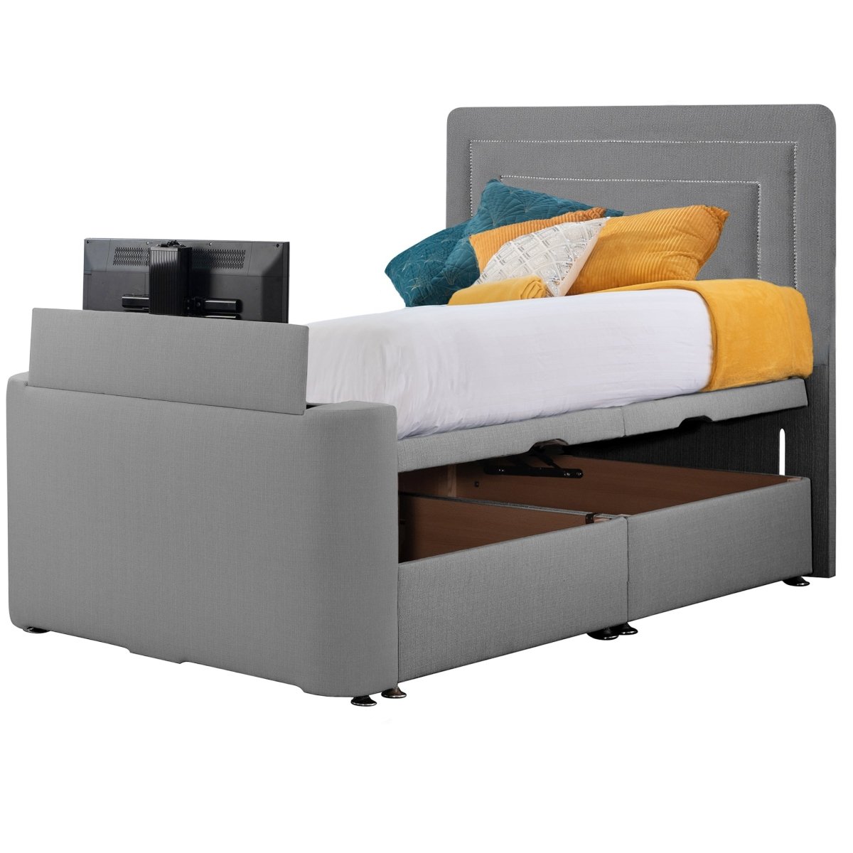 Image Brogan TV Bed By Sweet Dreams - TV Beds Northwest - choose your colour tvbed - doubletvbed