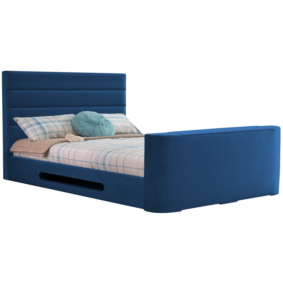 Mazarine Standard TV Bed frame - TV Beds Northwest - INMAZ-STD-135-CHATS GRANITE - choose your colour tvbed - doubletvbed
