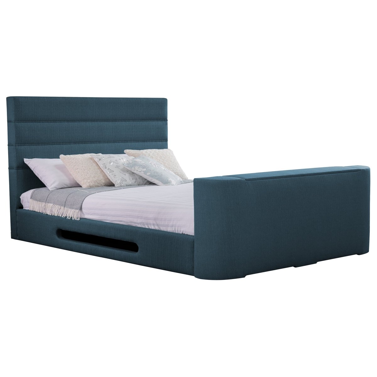 Mazarine Standard TV Bed frame - TV Beds Northwest - INMAZ-STD-135-CHATS GRANITE - choose your colour tvbed - doubletvbed