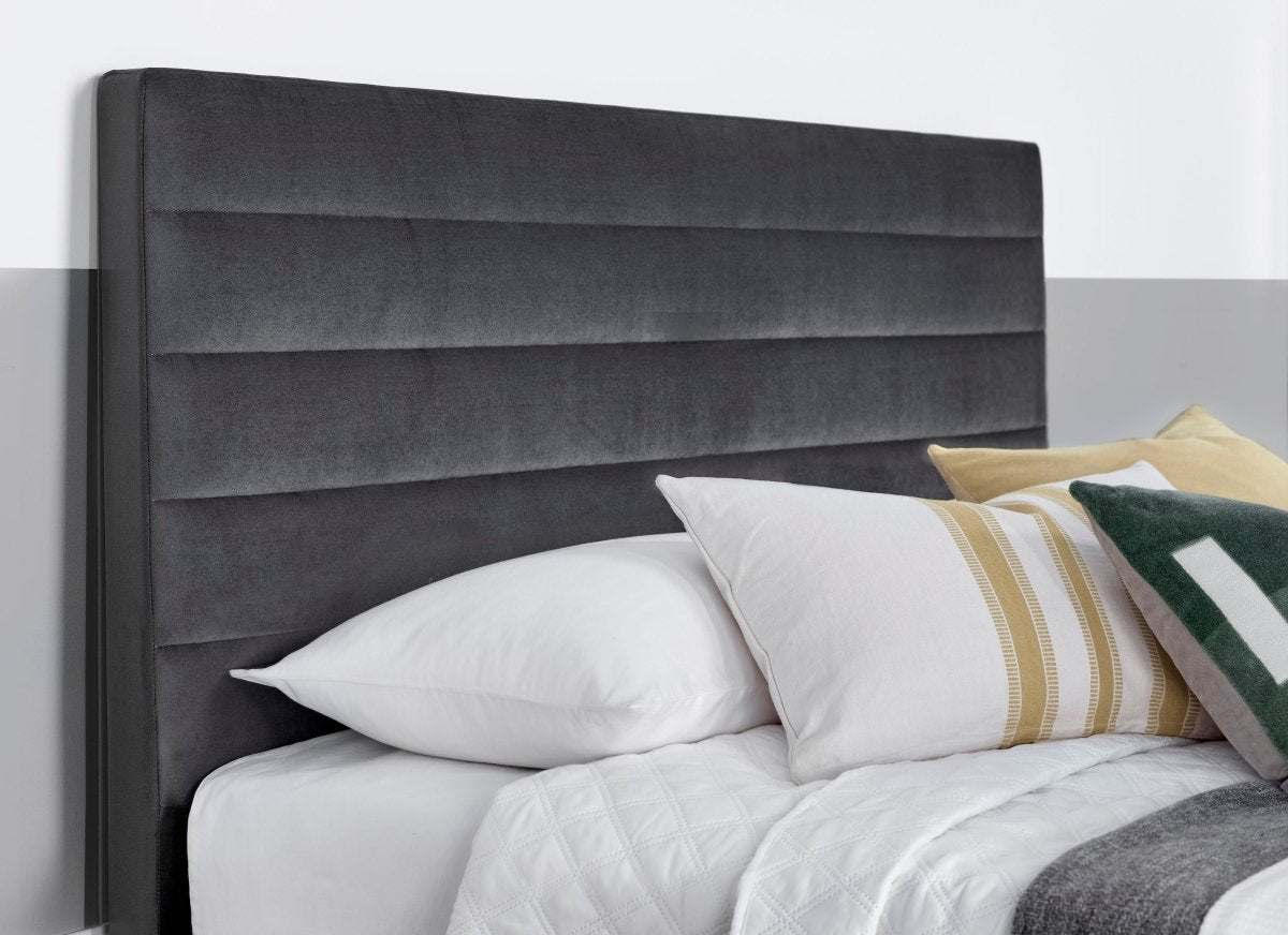 The VOX TV Bed - Voice Activated TV Bed frame - Grey Fabric by Kaydian Design LTD in VOX120SP only at TV Beds Northwest