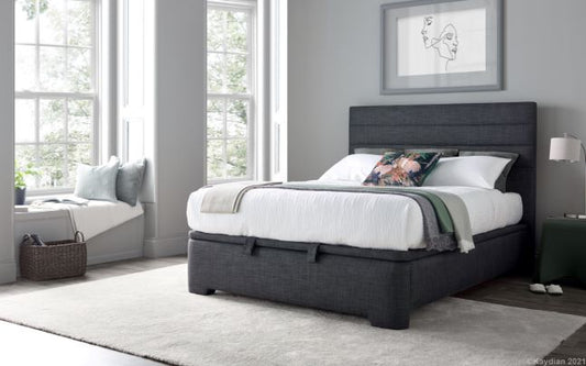 Appleby Ottoman Storage Bed Frame - Slate Grey - TV Beds Northwest - APPFL135SL - appleby double - appleby king