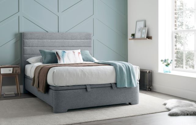 Appleby Ottoman Storage Bed Frame - Slate Grey - TV Beds Northwest - APPFL135SL - appleby double - appleby king