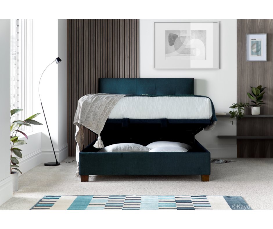 Walkworth Ottoman Storage Bed Frame by Kaydian - Maskat Clay - TV Beds Northwest - WAL135MCL - doubleottoman - doubleottomanstorage