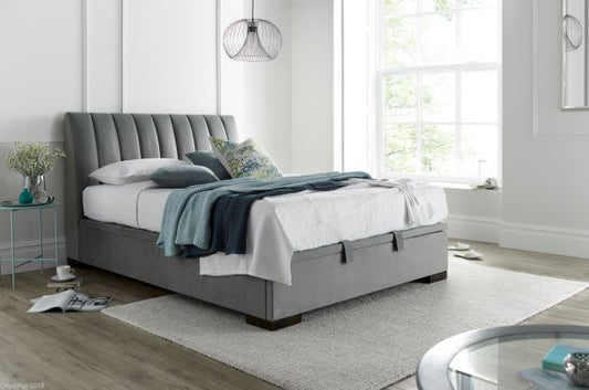 Lanchester Ottoman Storage Bed - Velvet Plume Grey - TV Beds Northwest - LAN135PLU - doubleottoman - doubleottomanstorage