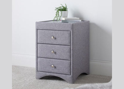 Lily Three Drawer Bedsides - Marbella Grey by Kaydian Design LTD in KDBS-002 only at TV Beds Northwest