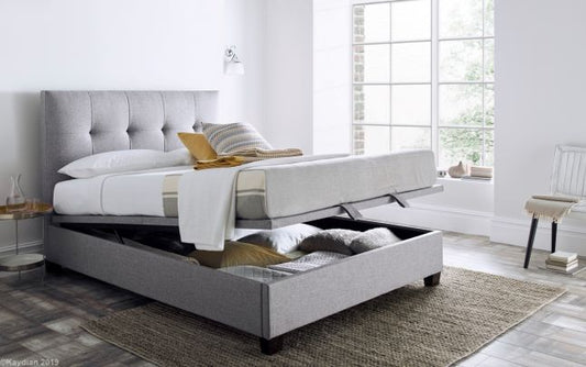 Walkworth Marbella Grey - King Size - Ex Display - TV Beds Northwest - clearance -
