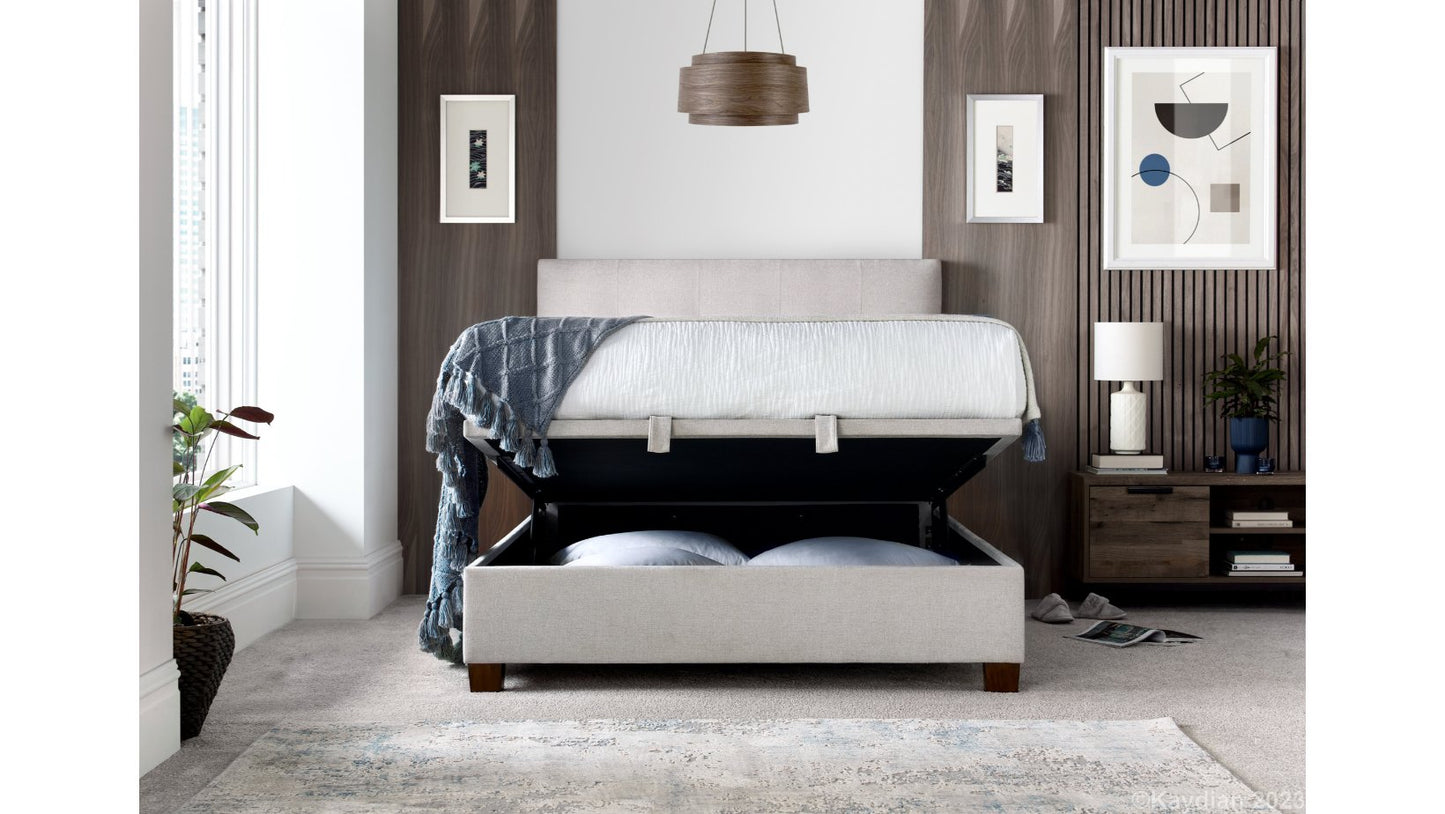 Walkworth Ottoman Storage Bed Frame - Deep Ocean Blue - TV Beds Northwest - WAL150BLU - doubleottomanstorage - King ottoman storage bed