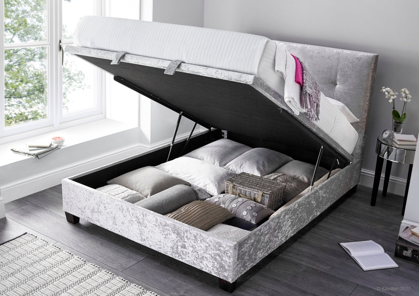 Walkworth Ottoman Storage Bed Frame - TV Beds NorthwestWAL135OA